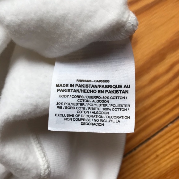 Nike White Crew Neck Just Do It Sweater, EUC, M - Picture 9 of 10